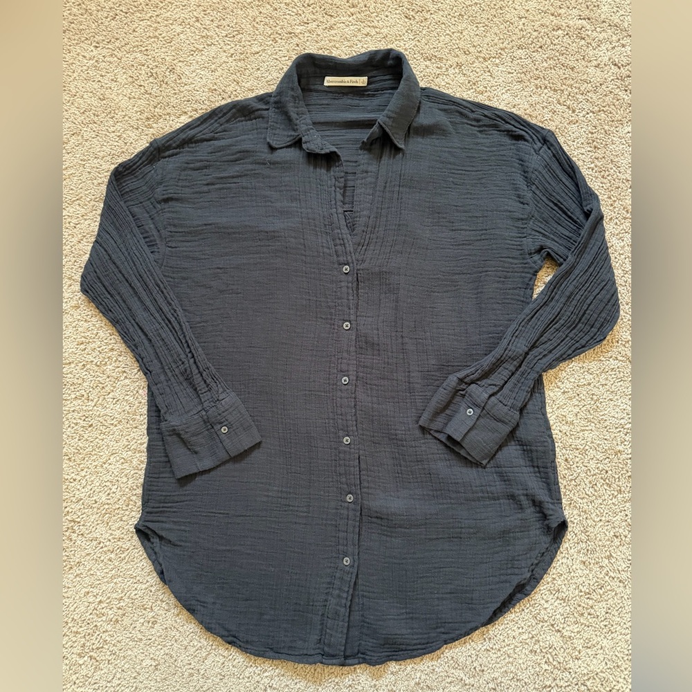 Abercrombie & Fitch Gauzy Beach Mini Dress Coverup